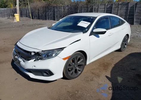 2019 Honda Civic Sport z USA, uszkodzony, nr VIN 2HGFC2F85KH537490